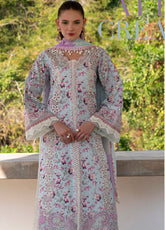 Printkari By AJR Couture Embroidered Lawn 3 Piece Unstitched Suit AJR25PL AJR-04-CHARLOTTE